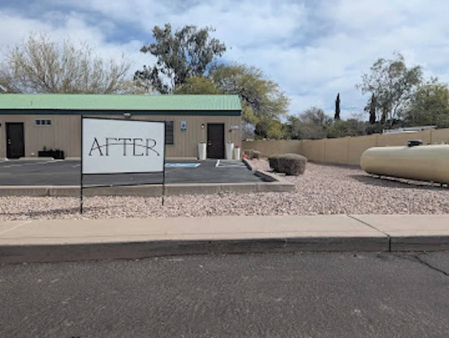 After's Mesa office exterior at 3960 E Palm St, Building 5, with the After sign out front